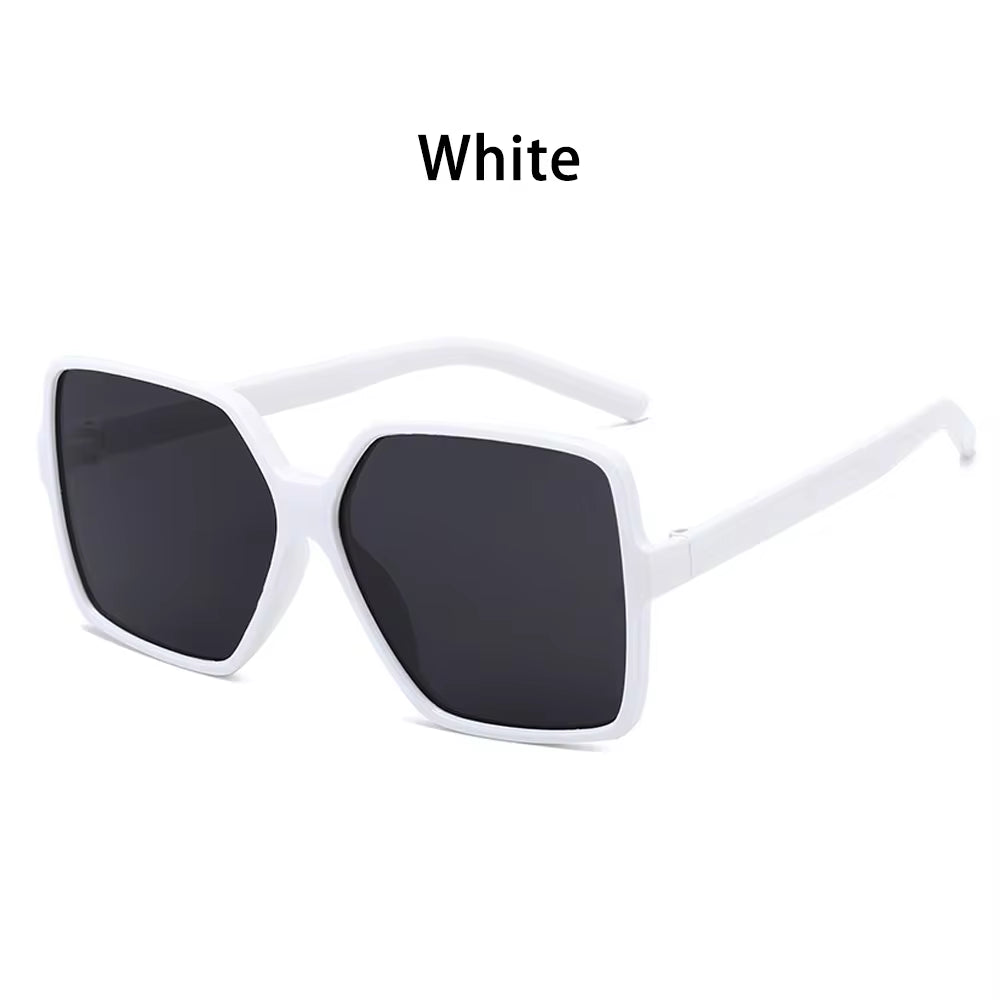 1 PC Car Motor Oversized Square Sunglasses for Women and Men UV Protection Eyeglasses Retro Big Frame Sun Glasses Fashion Shades